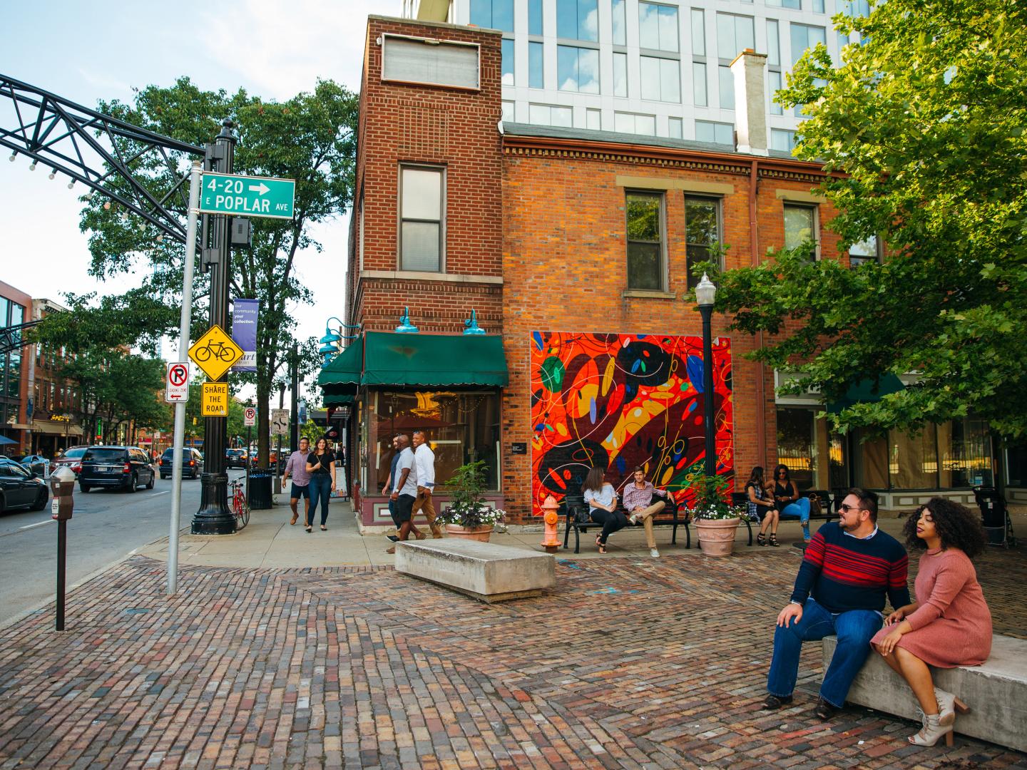 The Short North Arts District in Columbus, Ohio
