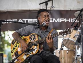 Live music performance at the Center for Southern Folklore Festival Live music performance at the Center for Southern Folklore Festival