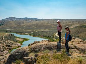 Overlooking the North Platte River in Fremont Canyon, Wyoming Overlooking the North Platte River in Fremont Canyon, Wyoming