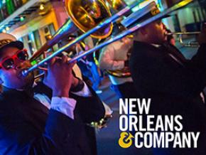 Official New Orleans Travel Site promotional image and logo Official New Orleans Travel Site promotional image and logo