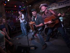 Making music at the Blue Moon Saloon Making music at the Blue Moon Saloon