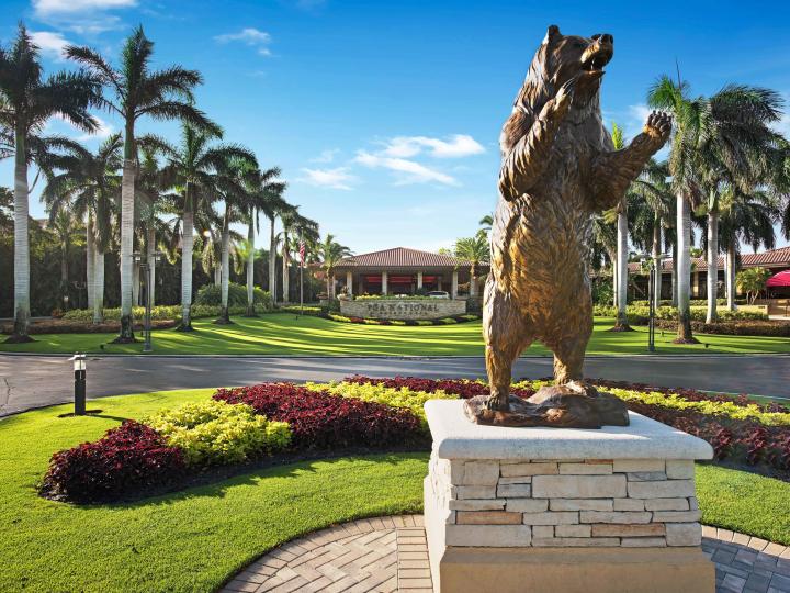 PGA National Golf Club, home of the Honda Classic golf tournament, in Palm Beach Gardens, Florida