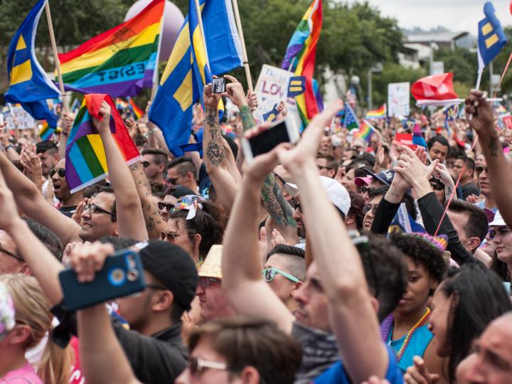 Défilé de LA PRIDE, la marche des fiertés de West Hollywood, Californie