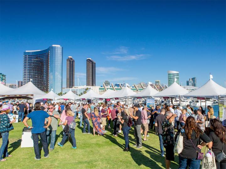 Enjoying local flavors and waterfront views at the San Diego Bay Wine & Food Festival