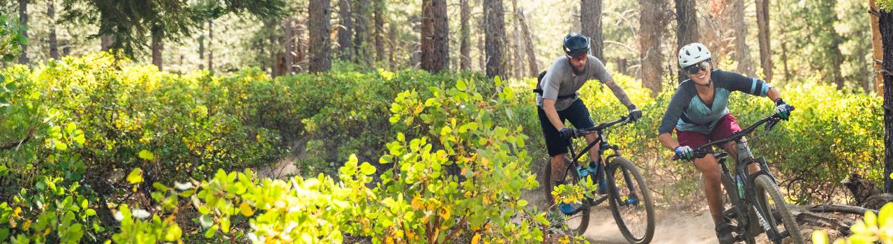 Biking Mt. Bachelor near Bend, Oregon