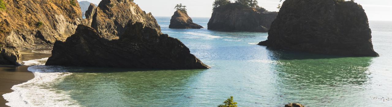 Stunning rock formations on the Oregon Coast
