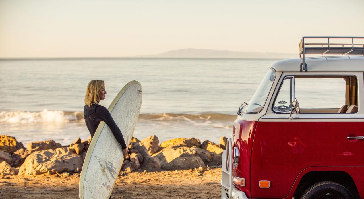 Matinée de surf à Emma Wood State Beach