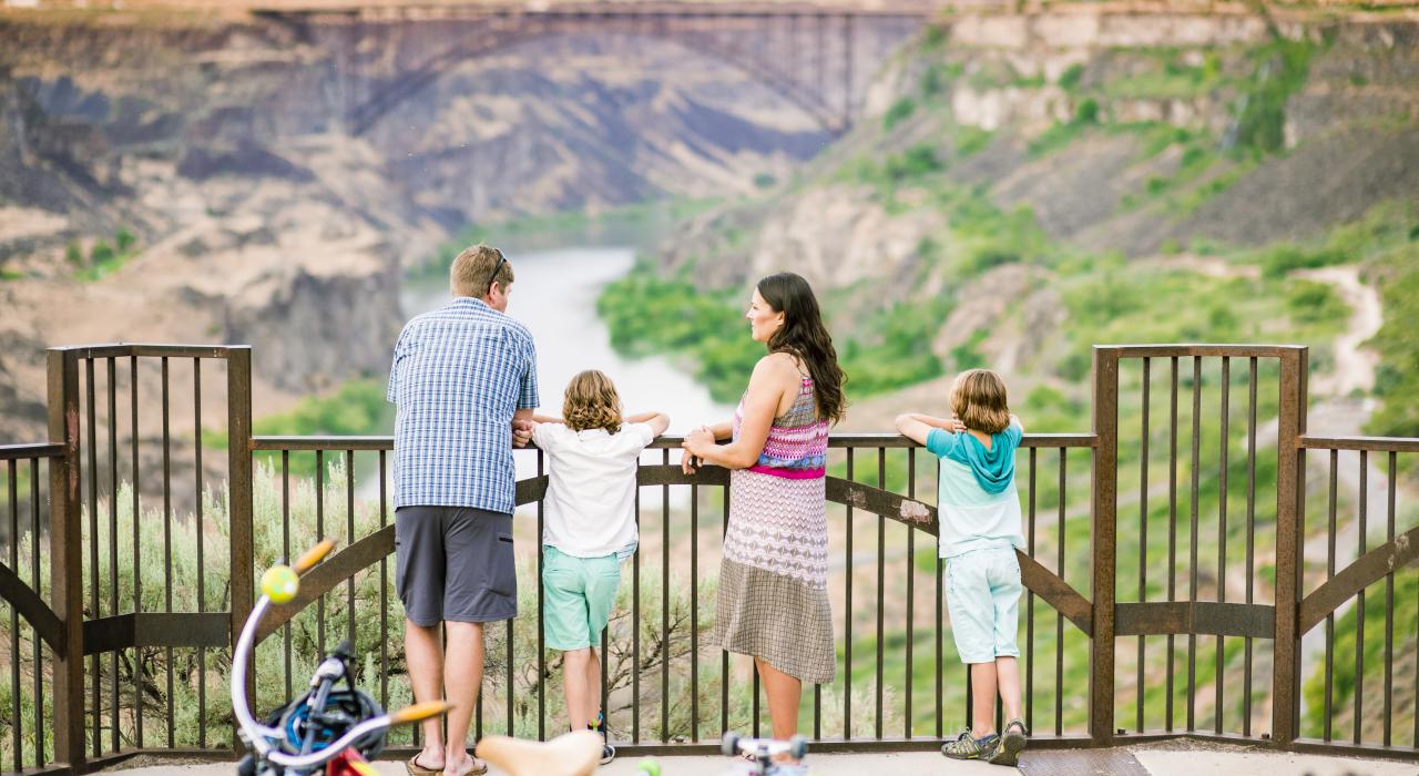 Overlooking the Snake River Canyon in Southern Idaho