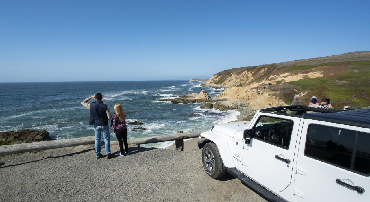 Overlooking Bodega Bay in Sonoma County on a California road trip