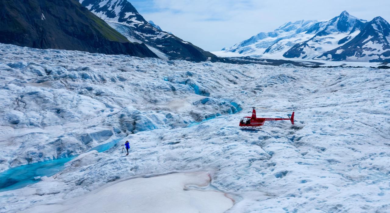 Exploring Alaska’s Knik Glacier near Anchorage