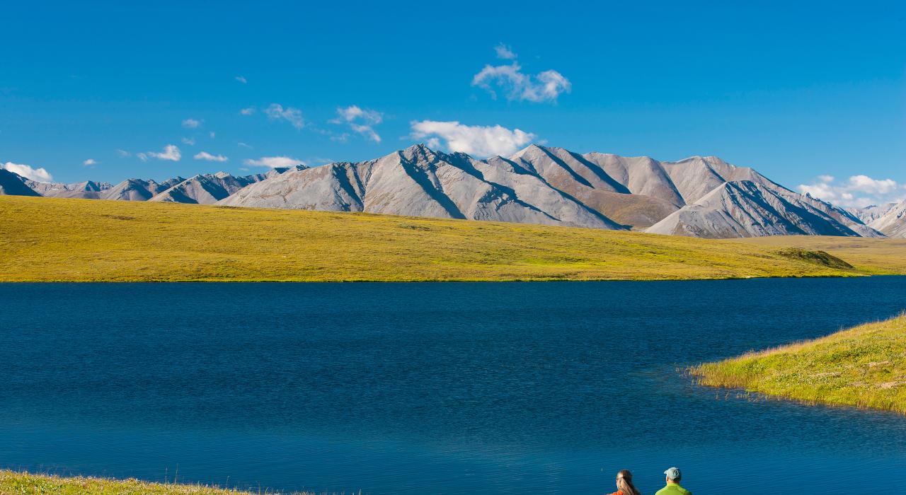 Wundervolle Aussicht am Dalton Highway in Alaska
