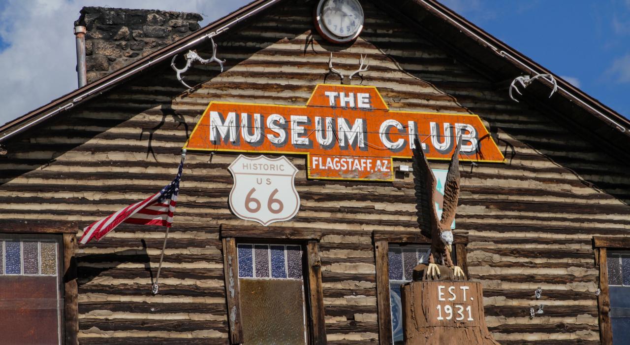 Route 66 landmarks in Flagstaff, Arizona