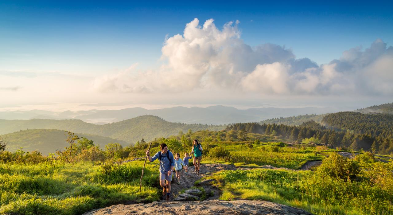 Randonnée à Black Balsam Knob, dans Pisgah National Forest