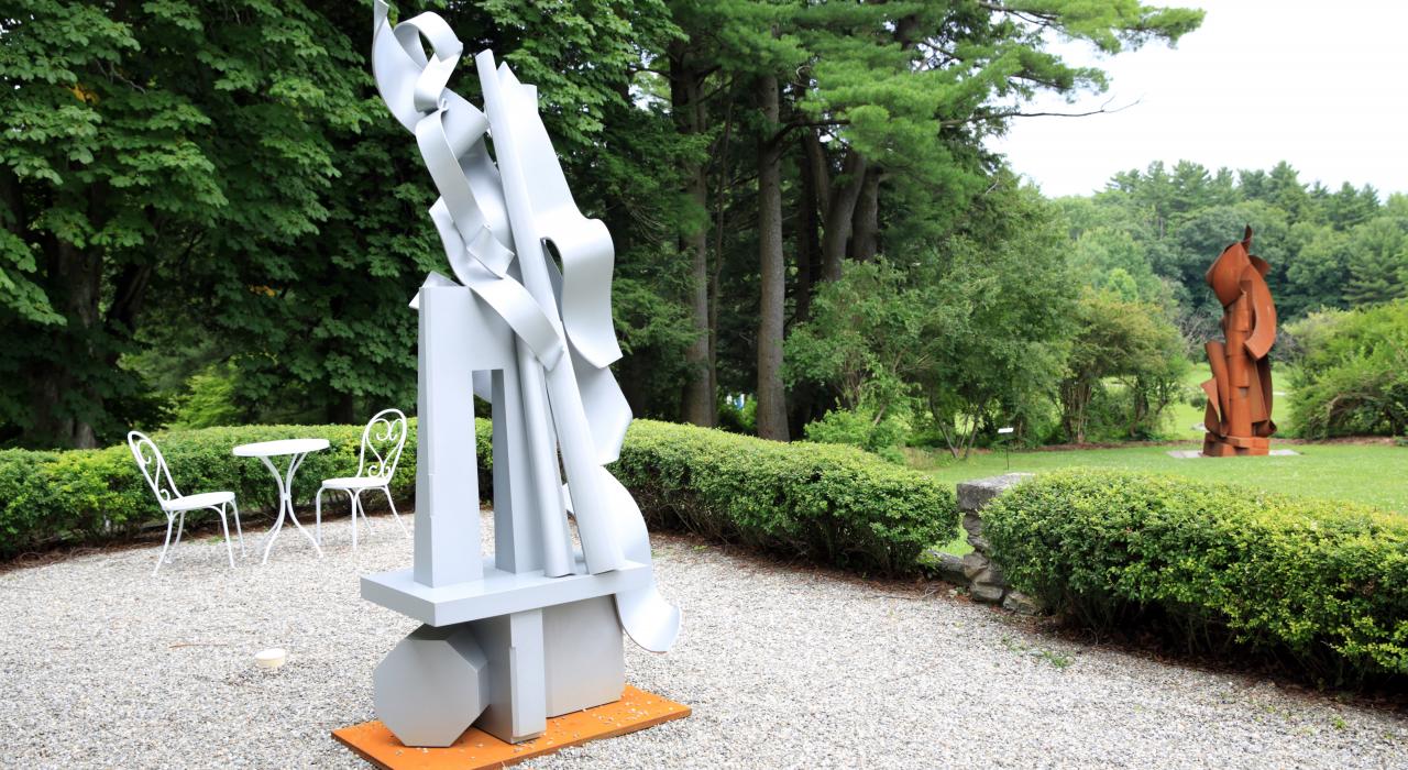 매사추세츠 주 버크셔의 체스터우드 정원과 옥외의 예술작품