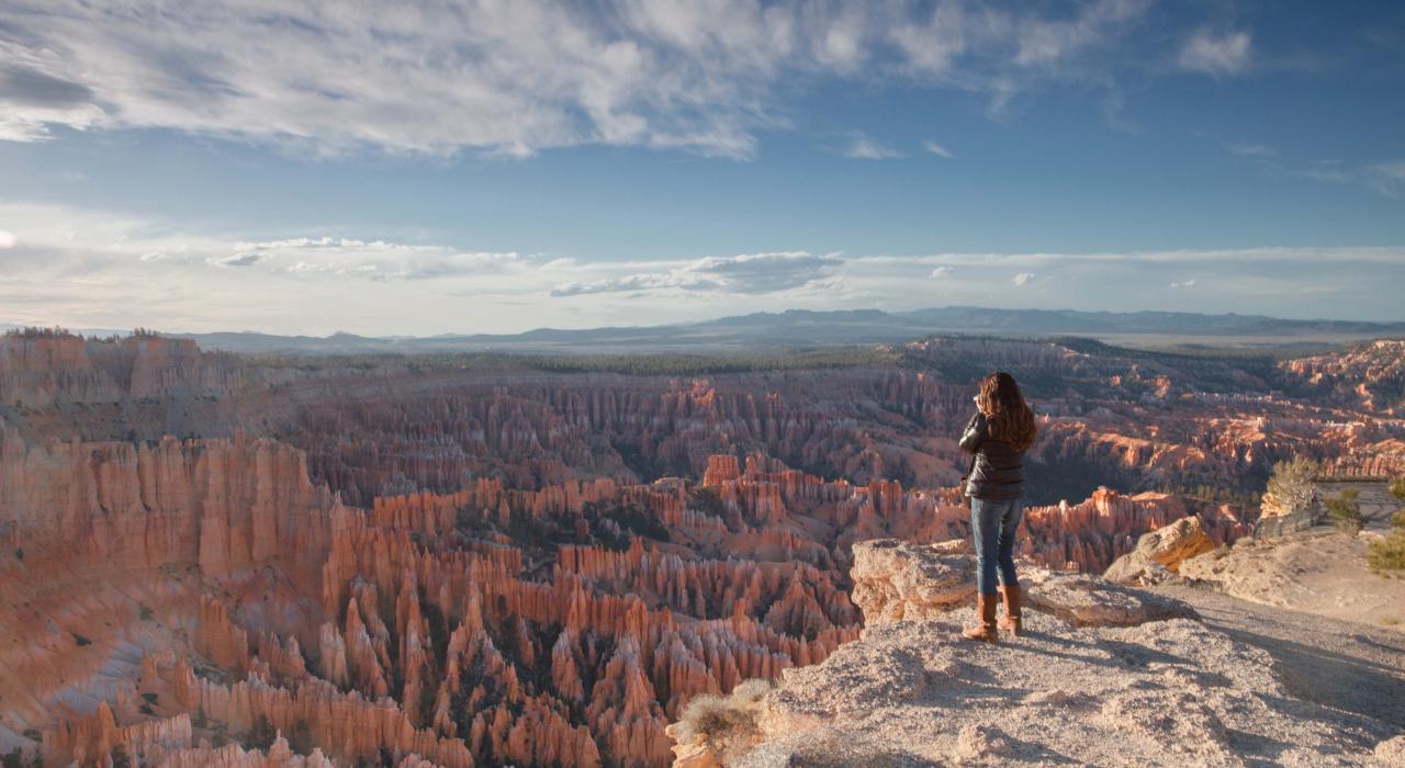 Spires called hoodoos rise like a stone forest