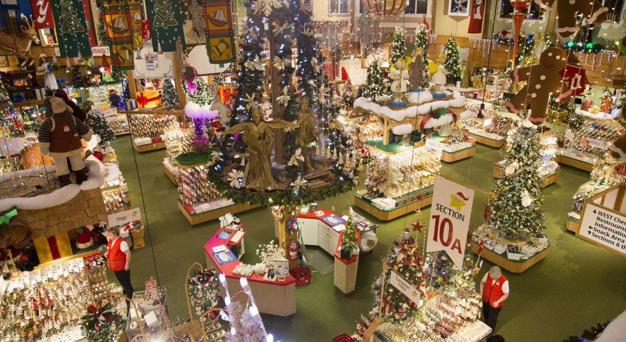 Inside Bronner’s Christmas Wonderland in Frankenmuth, Michigan