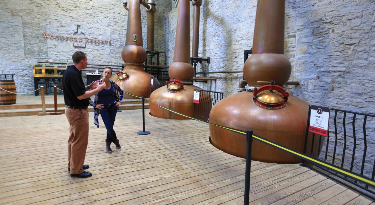 Visite guidée de la distillerie Woodford Reserve à Versailles, Kentucky