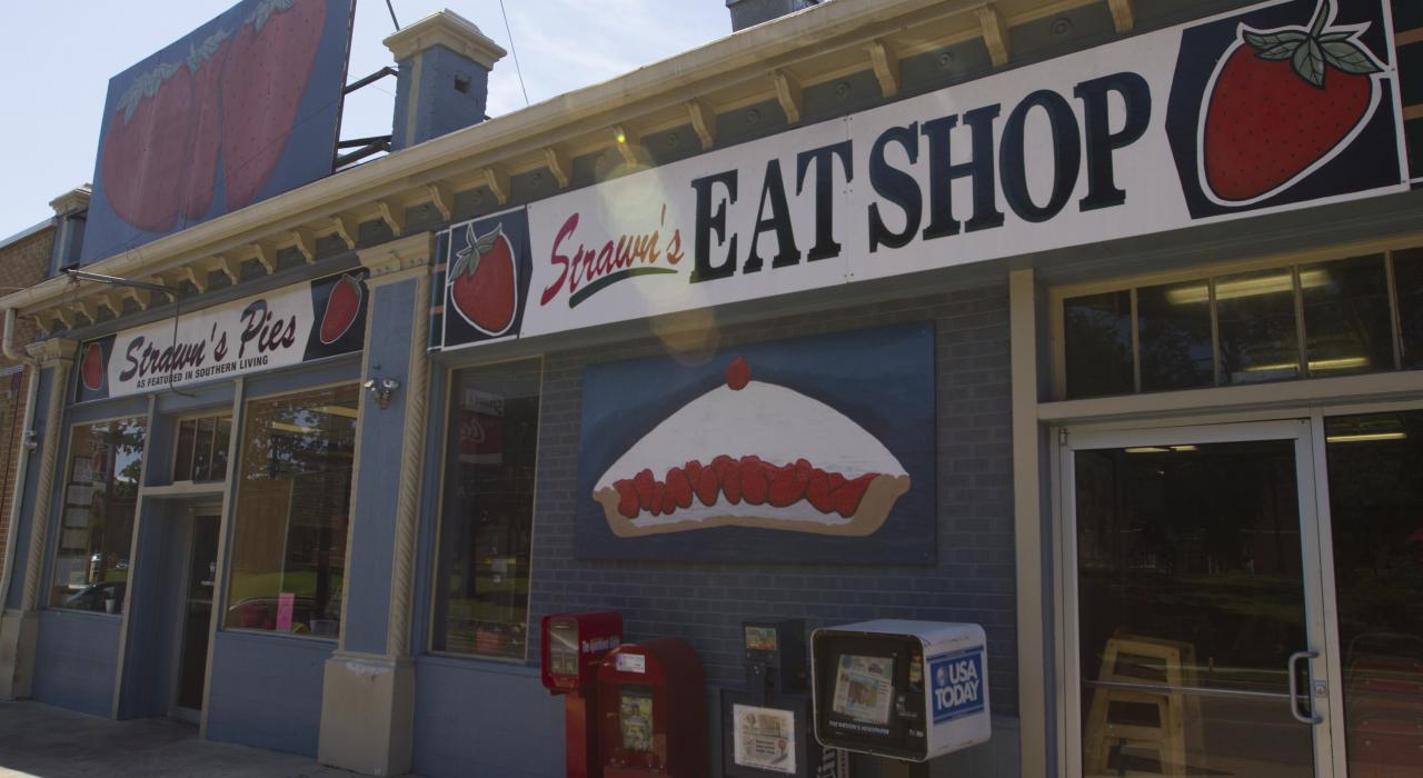Devant Strawn’s Eat Shop à Shreveport, Louisiane