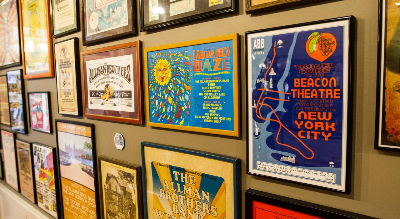 조지아 주 메이컨 올맨 브라더스 밴드 수집품