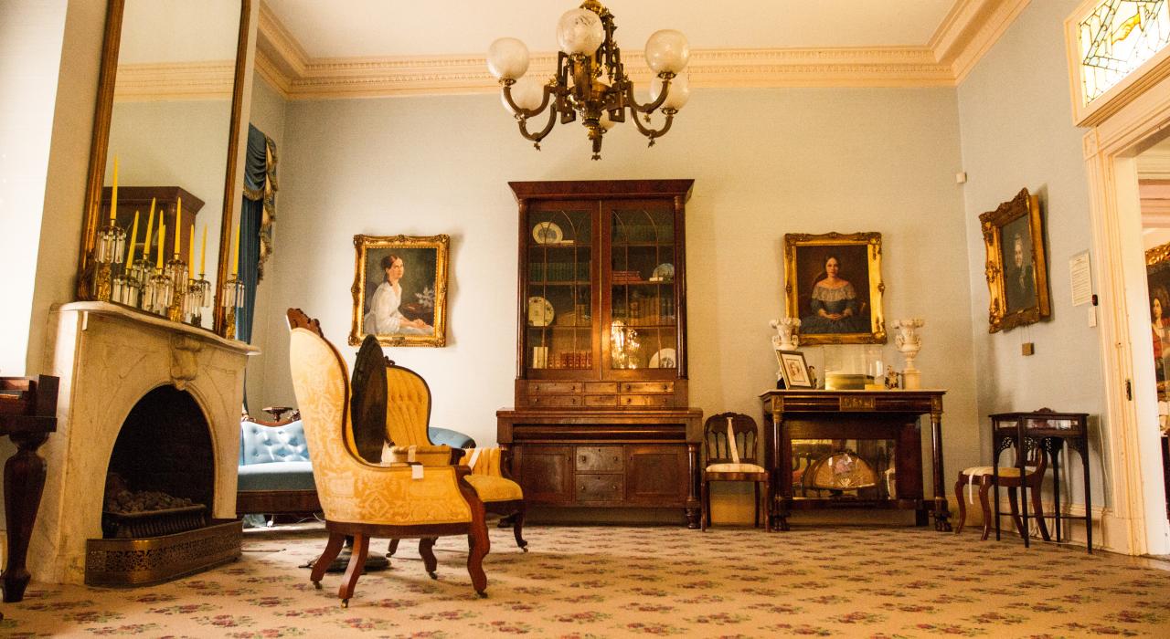 조지아 주 메이컨의 캐넌볼 하우스 내부