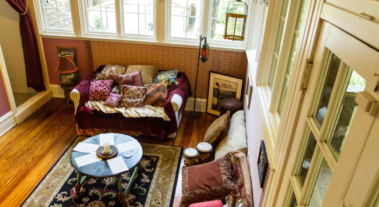 메이컨 빅 하우스의 올맨 브라더스 밴드 박물관 내부