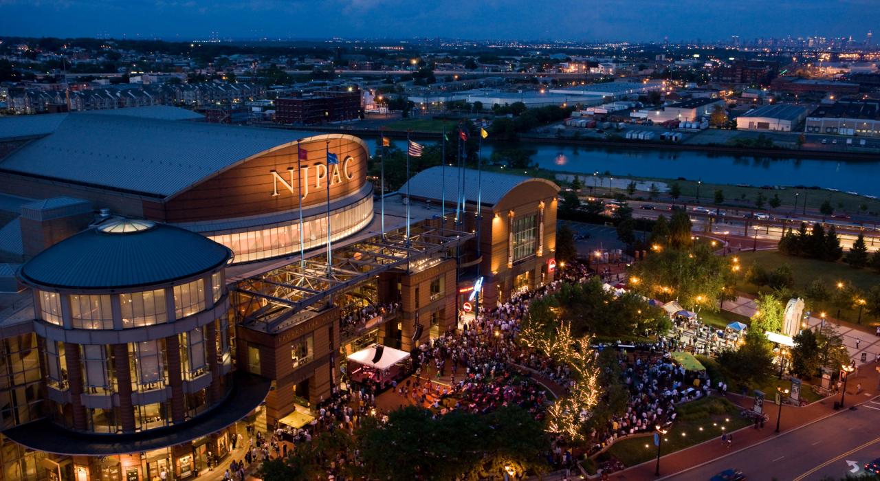 NJPAC at night