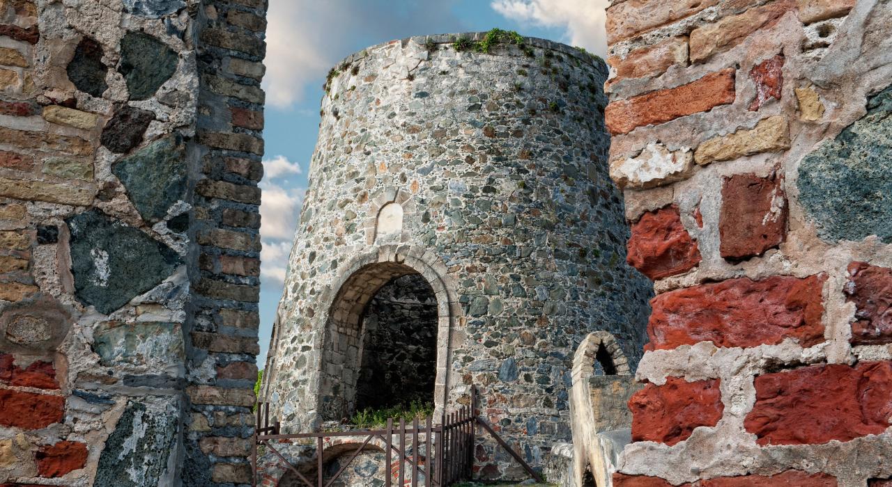 18 世紀のアナバーグ農園の製糖工場の跡地