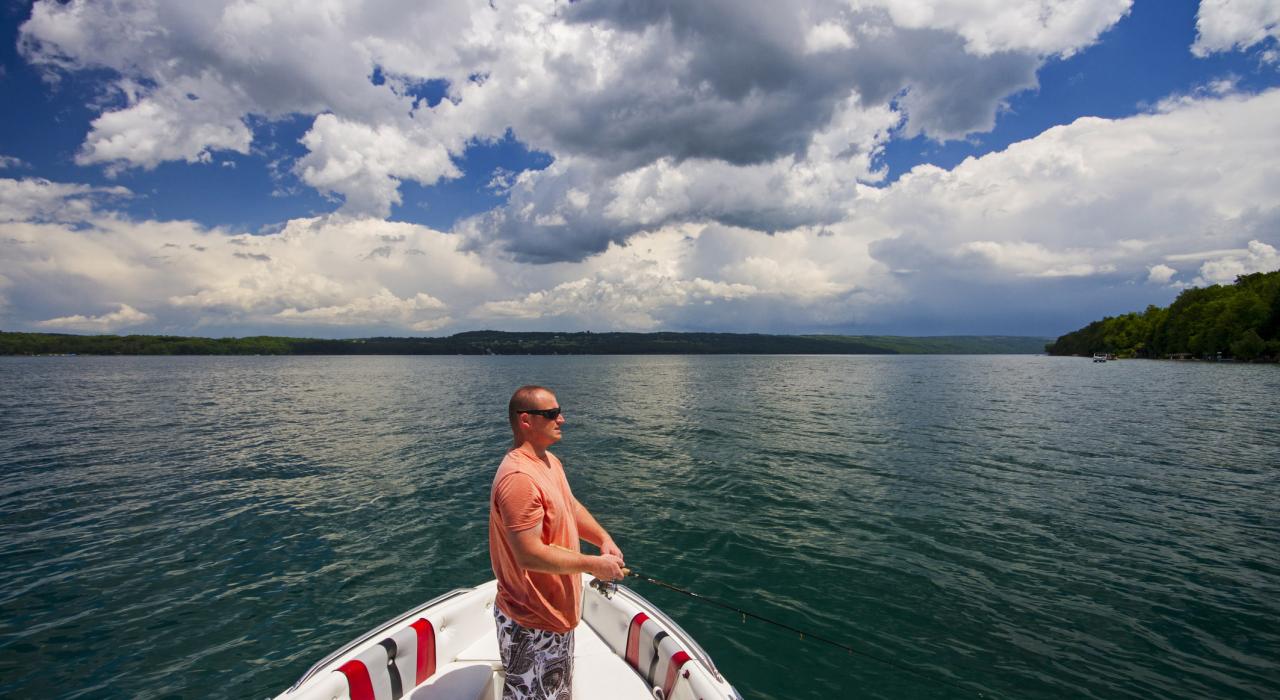 Fishing on Skaneateles Lake