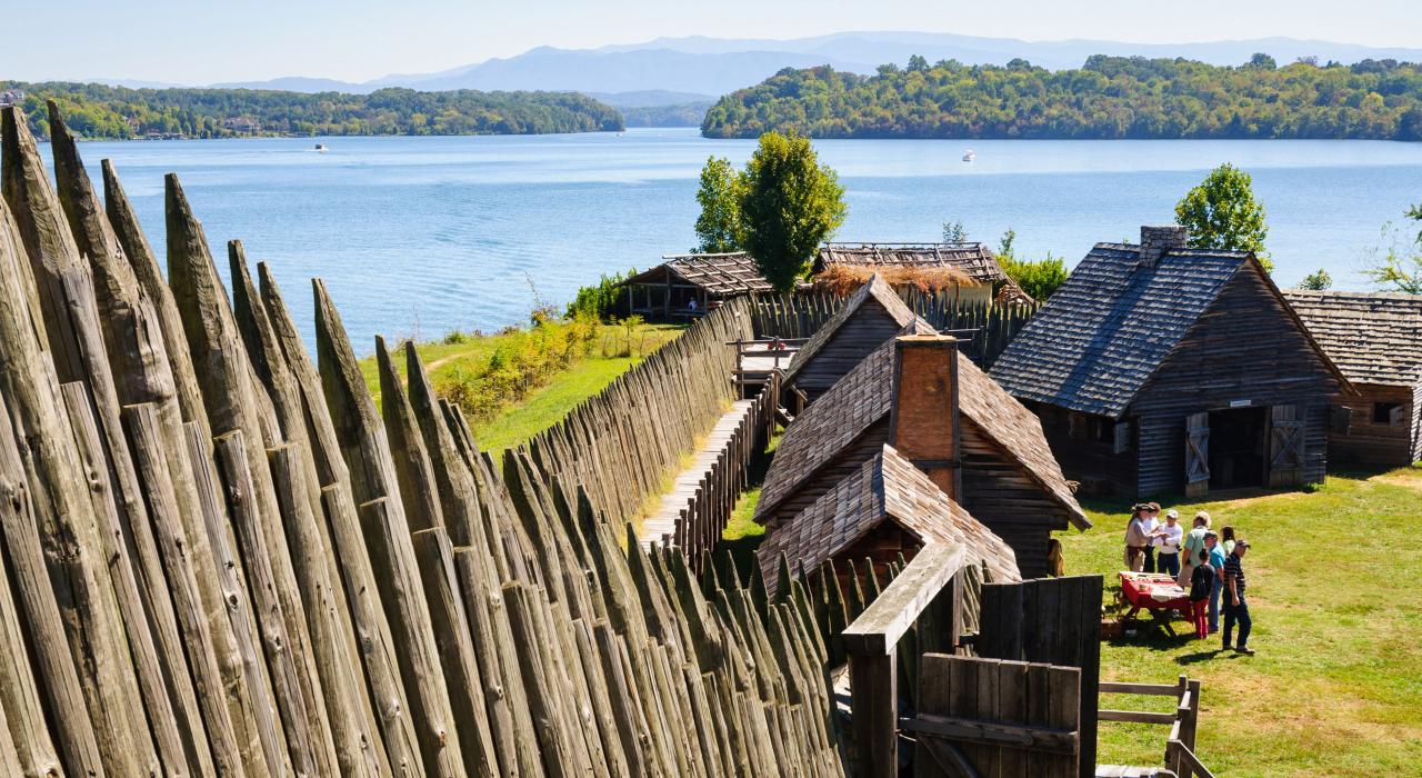 Fort Loudoun State Historic Site, established in 1756