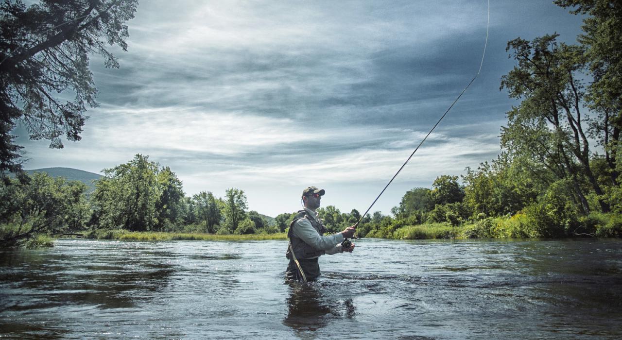 A peaceful afternoon fly fishing in Maine