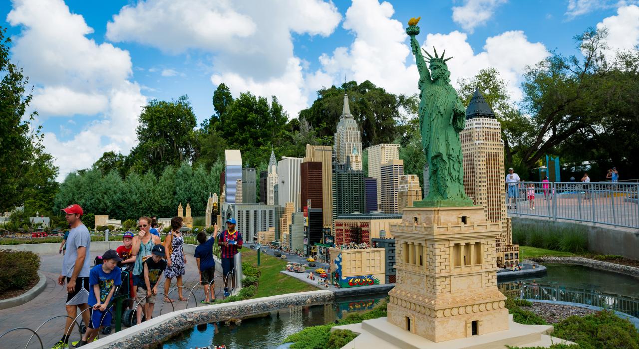 佛羅里達州溫特黑文樂高樂園裡的紐約市模型