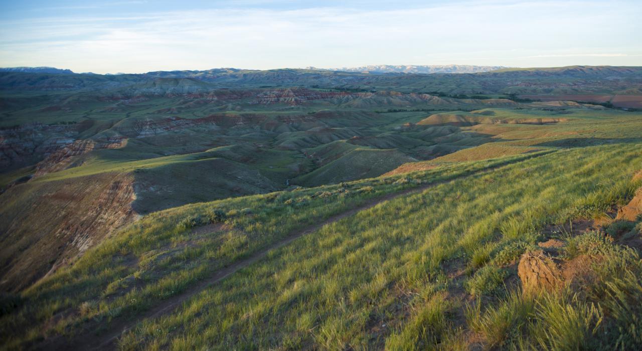A scenic overlook outside Dubois, Wyoming