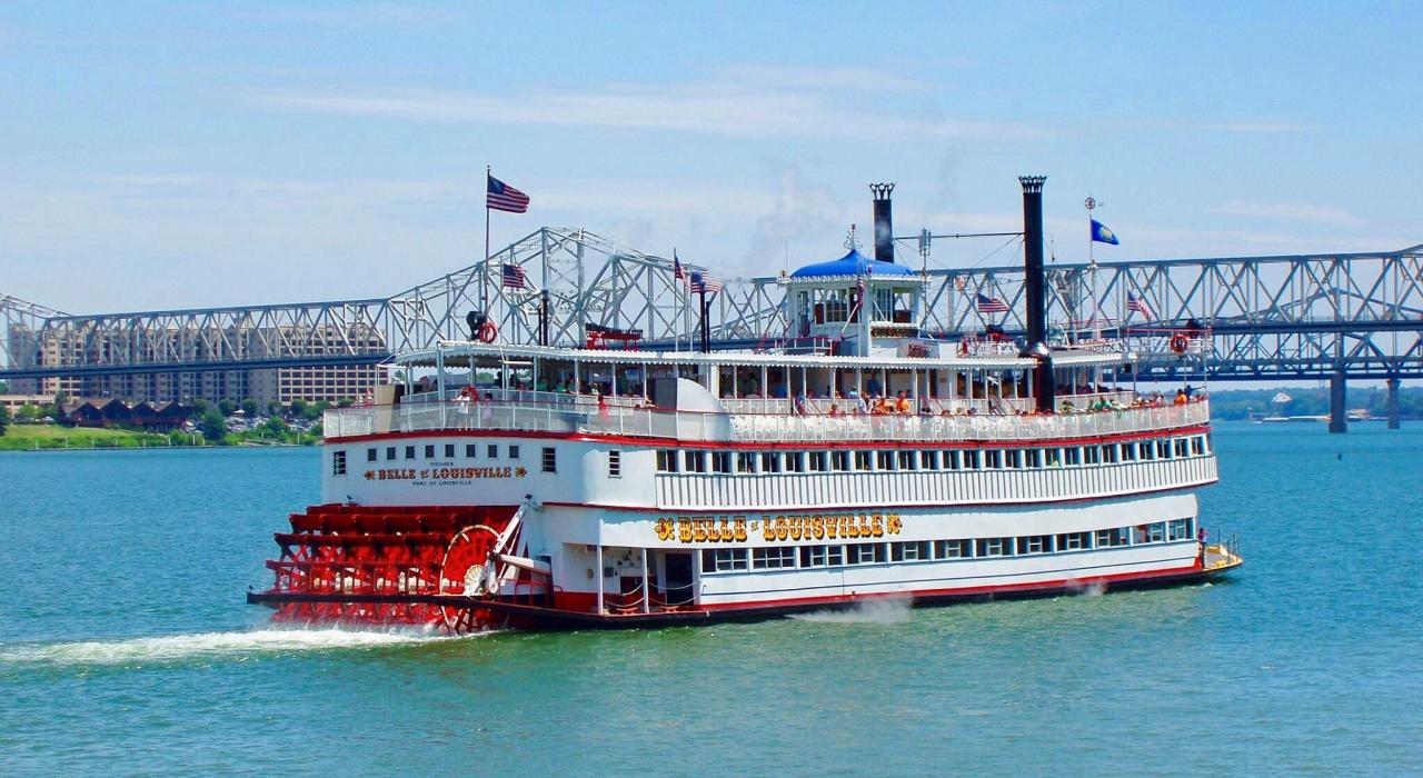 Visite de la ville sur les eaux à bord du bateau à vapeur Belle of Louisville