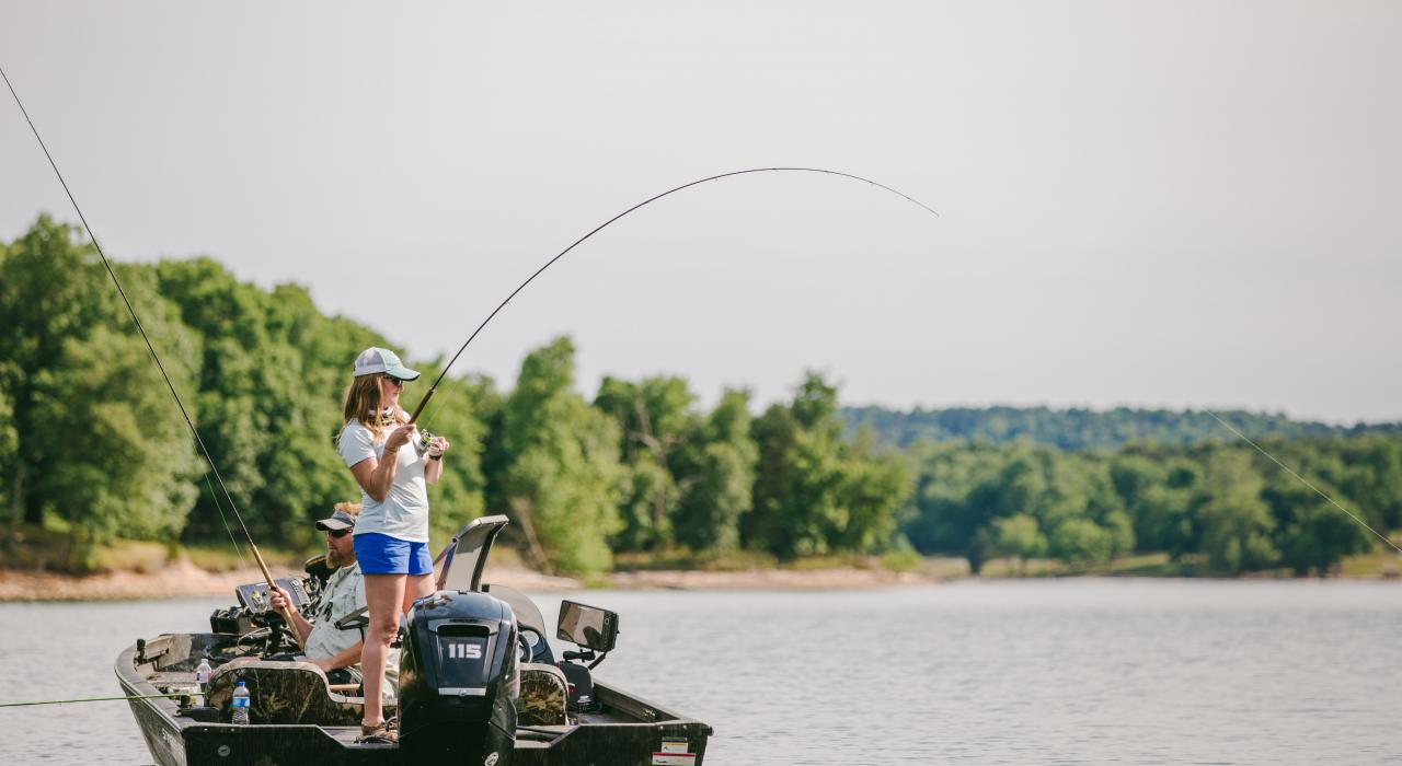 A tranquil day for fishing on Beaver Lake