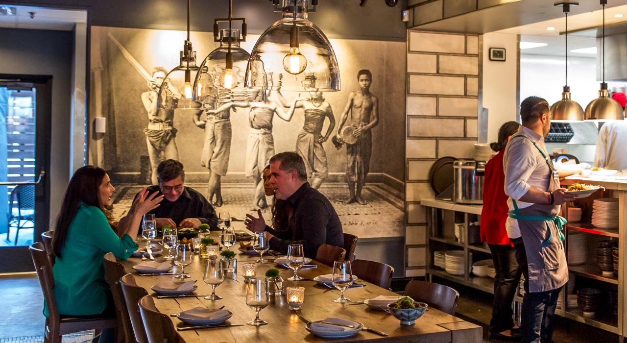 Dining at the acclaimed Lat14 Asian Eatery in Golden Valley