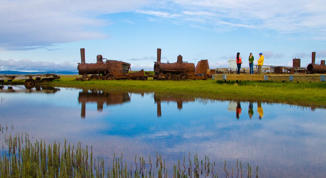 Viewing the abandoned locomotives known as “The Last Train to Nowhere”