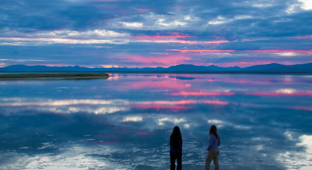 Taking in the sunset over Safety Sound