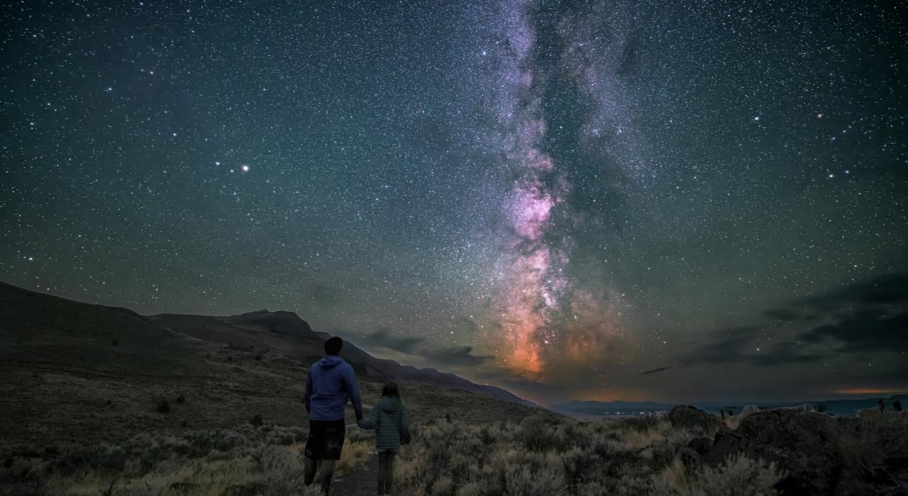 Stargazing at the Warner Valley Scenic Overlook in the Willamette National Forest in Oregon