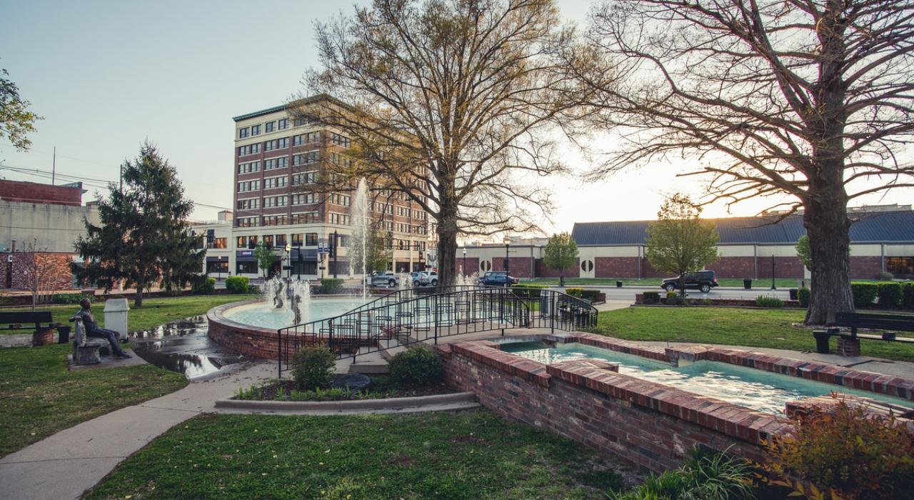 Spiva Park in downtown Joplin