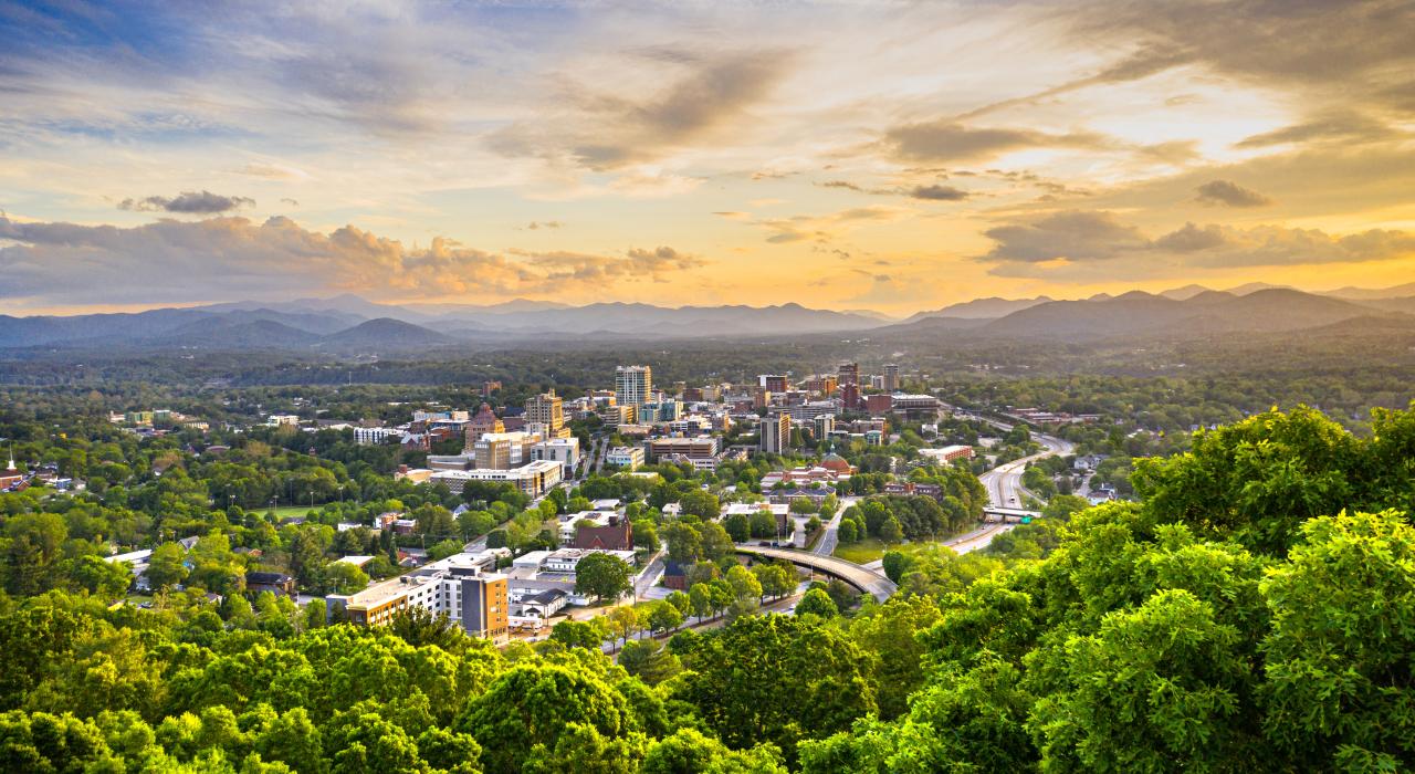 Vue aérienne des gratte-ciel du centre-ville