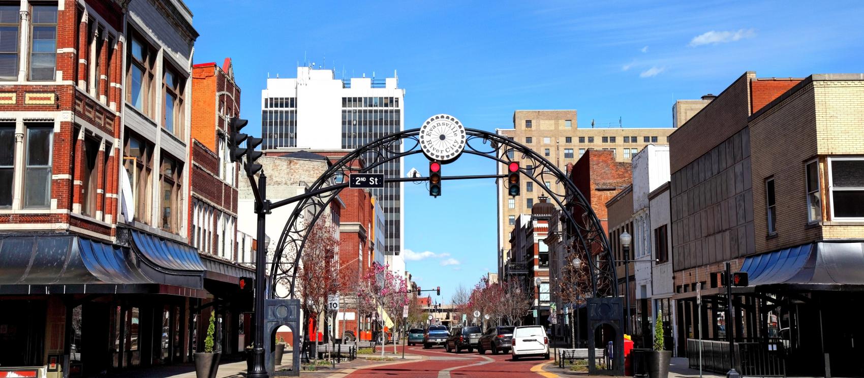 范德伯格县埃文斯维尔街景