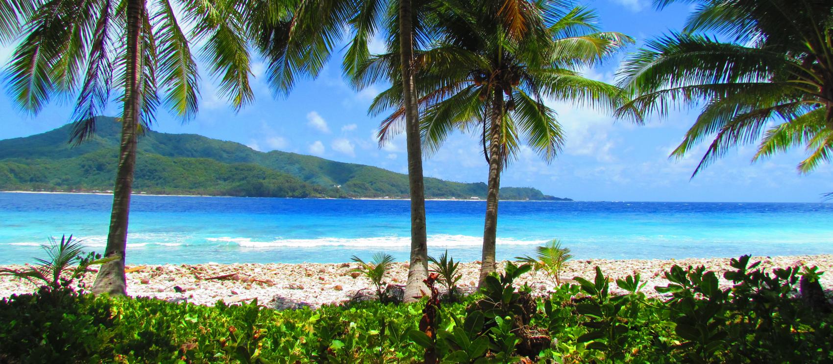 A view of Tutuila from Aunu’u Island