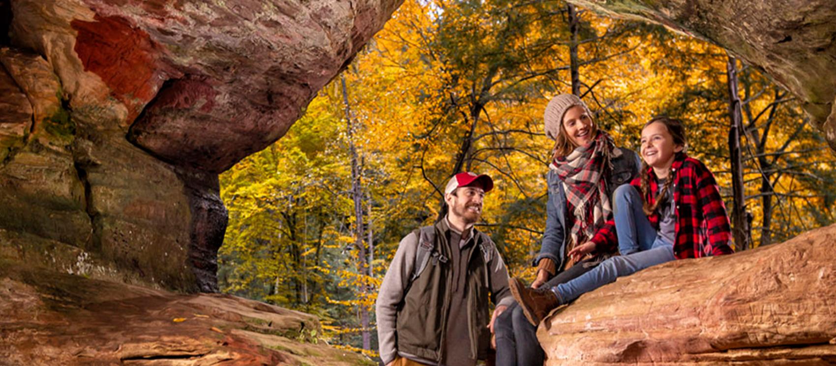 The Rock House caves at Hocking Hills State Park