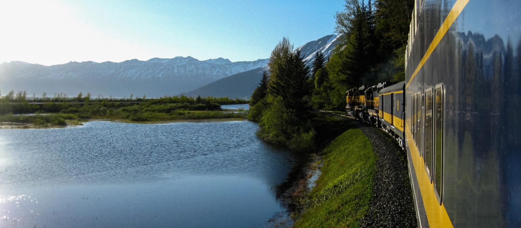 Passeio no Alaska Railroad's Glacier Discovery Train, partindo de Anchorage a Whittier