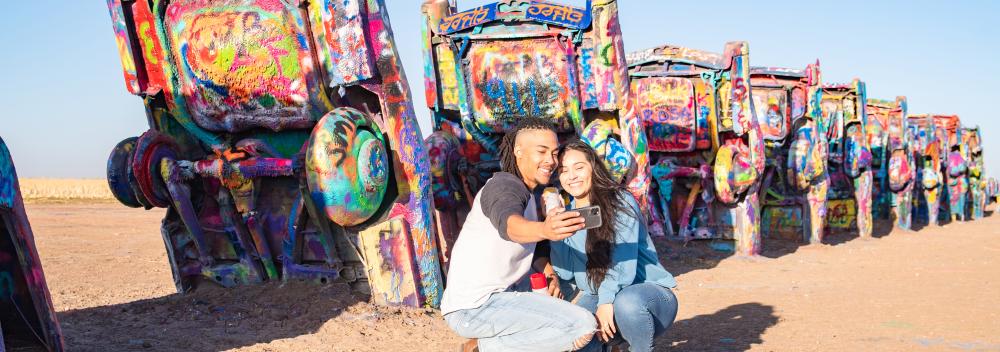 Visite du Cadillac Ranch à Amarillo, Texas Visite du Cadillac Ranch à Amarillo, Texas